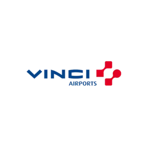 Vinci Airports logo – Talk and Chalk partner helping global teams learn languages online.